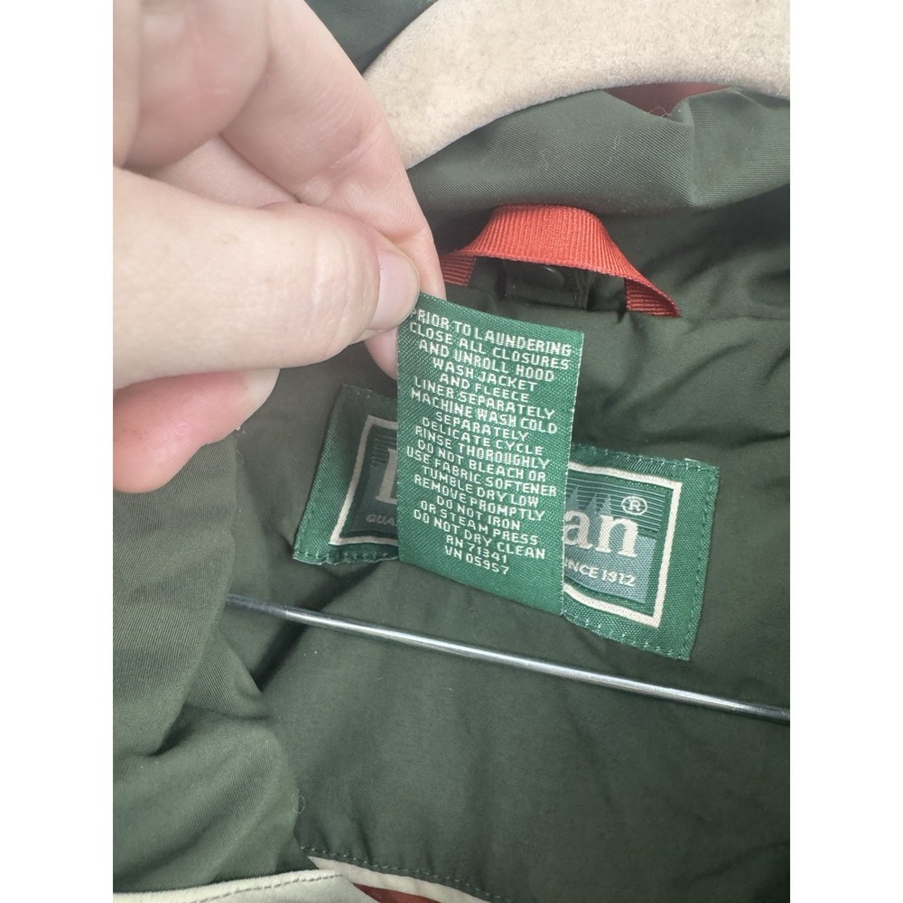 L.L Bean VTG The Weather Channel 3 In 1 Jacket Men XL Green Nylon Outdoor Hiking - Picture 4 of 10